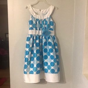 Girls blue and white Holiday Edition dress size 6X